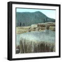 Yellowstone National Park (Wyoming, United States), the "Jupiter Terraces"-Leon, Levy et Fils-Framed Photographic Print