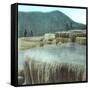 Yellowstone National Park (Wyoming, United States), the "Jupiter Terraces"-Leon, Levy et Fils-Framed Stretched Canvas
