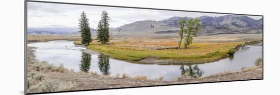 Yellowstone National Park, Wyoming, USA. Panorama landscape of Slough Creek.-Janet Horton-Mounted Photographic Print