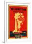 Yellowstone, Old Faithful Advertising Poster - Yellowstone National Park-Lantern Press-Framed Art Print