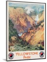Yellowstone Park, 1934-Thomas Moran-Mounted Giclee Print