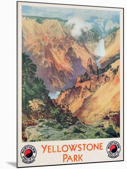 Yellowstone Park, 1934-Thomas Moran-Mounted Giclee Print