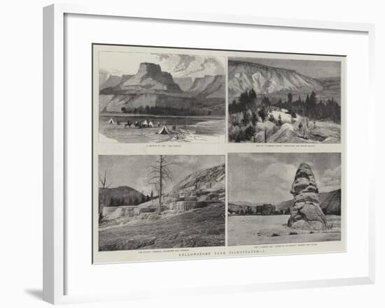 Yellowstone Park Illustrated, I-null-Framed Giclee Print