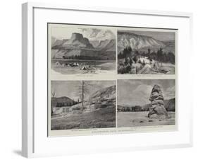 Yellowstone Park Illustrated, I-null-Framed Giclee Print