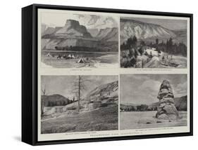 Yellowstone Park Illustrated, I-null-Framed Stretched Canvas