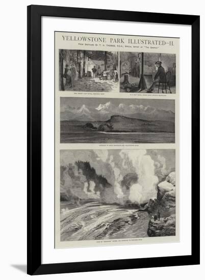 Yellowstone Park Illustrated, II-null-Framed Giclee Print