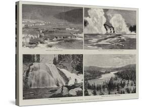 Yellowstone Park, Illustrated, II-null-Stretched Canvas