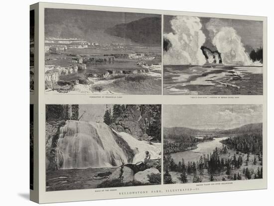 Yellowstone Park, Illustrated, II-null-Stretched Canvas