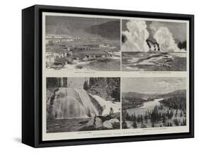 Yellowstone Park, Illustrated, II-null-Framed Stretched Canvas