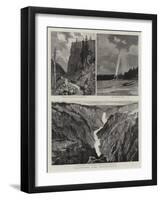 Yellowstone Park Illustrated, II-null-Framed Giclee Print