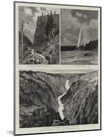 Yellowstone Park Illustrated, II-null-Mounted Giclee Print