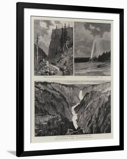 Yellowstone Park Illustrated, II-null-Framed Giclee Print