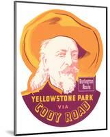 Yellowstone Park Via Cody Road-null-Mounted Art Print