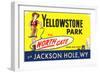 Yellowstone Park Via the North Gate-null-Framed Art Print