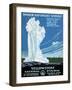 Yellowstone Poster, C1938-null-Framed Giclee Print