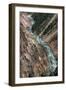 Yellowstone River and Grand Canyon of the Yellowstone, Yellowstone National Park, Wyoming, USA-Roddy Scheer-Framed Photographic Print