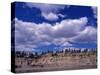 Yellowstone River at Pompeys Pillar National Historic Landmark, Billings, Montana-Connie Ricca-Stretched Canvas