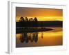 Yellowstone River at Sunrise, Hayden Valley, Yellowstone National Park, USA-Adam Jones-Framed Photographic Print