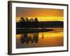 Yellowstone River at Sunrise, Hayden Valley, Yellowstone National Park, USA-Adam Jones-Framed Photographic Print