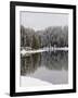 Yellowstone River in Winter, Yellowstone National Park, UNESCO World Heritage Site, Wyoming, USA-Pitamitz Sergio-Framed Photographic Print