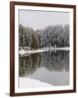 Yellowstone River in Winter, Yellowstone National Park, UNESCO World Heritage Site, Wyoming, USA-Pitamitz Sergio-Framed Photographic Print