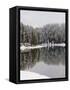 Yellowstone River in Winter, Yellowstone National Park, UNESCO World Heritage Site, Wyoming, USA-Pitamitz Sergio-Framed Stretched Canvas