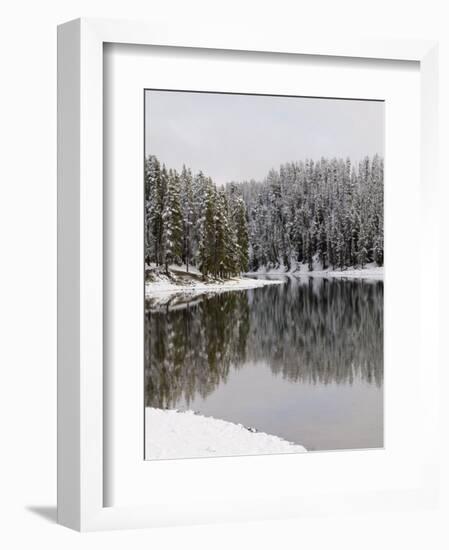 Yellowstone River in Winter, Yellowstone National Park, UNESCO World Heritage Site, Wyoming, USA-Pitamitz Sergio-Framed Photographic Print