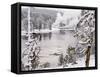 Yellowstone River in Winter, Yellowstone National Park, Wyoming, USA-Sergio Pitamitz-Framed Stretched Canvas