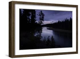 Yellowstone River Morning Silhouettes-Vincent James-Framed Photographic Print