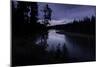 Yellowstone River Morning Silhouettes-Vincent James-Mounted Photographic Print