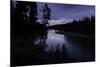 Yellowstone River Morning Silhouettes-Vincent James-Mounted Photographic Print