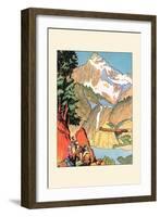 Yellowstone: Shortest and Modern Routes-null-Framed Art Print