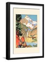 Yellowstone: Shortest and Modern Routes-null-Framed Art Print