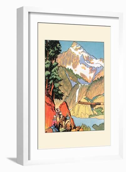 Yellowstone: Shortest and Modern Routes-null-Framed Art Print