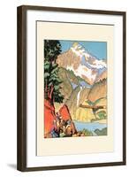 Yellowstone: Shortest and Modern Routes-null-Framed Art Print