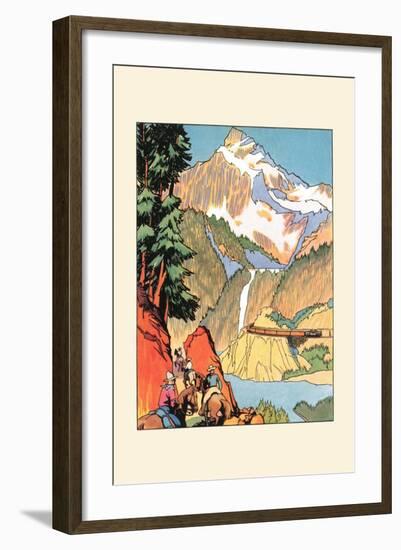 Yellowstone: Shortest and Modern Routes-null-Framed Art Print