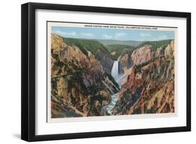 Yellowstone, WY - Grand Canyon from Artist's Point-Lantern Press-Framed Art Print