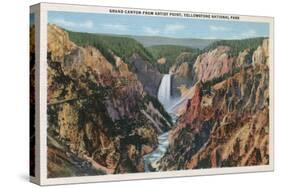 Yellowstone, WY - Grand Canyon from Artist's Point-Lantern Press-Stretched Canvas