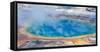 Yellowstone, Wyoming: an Overhead View of the Grand Prismatic Geyser-Brad Beck-Framed Stretched Canvas
