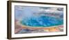 Yellowstone, Wyoming: an Overhead View of the Grand Prismatic Geyser-Brad Beck-Framed Photographic Print