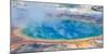 Yellowstone, Wyoming: an Overhead View of the Grand Prismatic Geyser-Brad Beck-Mounted Photographic Print