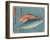 Yellowtail and Rockfish, 1830-1844-Utagawa Hiroshige-Framed Giclee Print