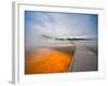 Yelowstone, Wy: While Walking on the Boardwalk That Surrounds the Grand Parismatic Geyser-Brad Beck-Framed Photographic Print