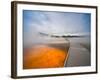 Yelowstone, Wy: While Walking on the Boardwalk That Surrounds the Grand Parismatic Geyser-Brad Beck-Framed Photographic Print