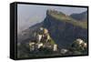 Yemen, Al Mahwit Province, Al Karn, Mountain Village, Elevated View-Peter Adams-Framed Stretched Canvas