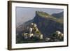 Yemen, Al Mahwit Province, Al Karn, Mountain Village, Elevated View-Peter Adams-Framed Photographic Print