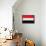 Yemen Flag Design with Wood Patterning - Flags of the World Series-Philippe Hugonnard-Framed Stretched Canvas displayed on a wall