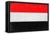 Yemen Flag Design with Wood Patterning - Flags of the World Series-Philippe Hugonnard-Framed Stretched Canvas