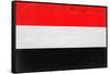 Yemen Flag Design with Wood Patterning - Flags of the World Series-Philippe Hugonnard-Framed Stretched Canvas
