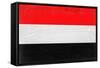 Yemen Flag Design with Wood Patterning - Flags of the World Series-Philippe Hugonnard-Framed Stretched Canvas